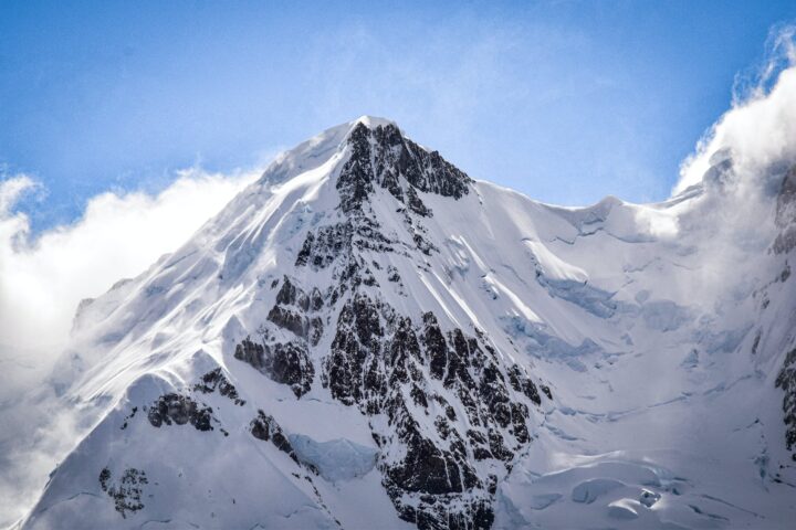 snow on mountain