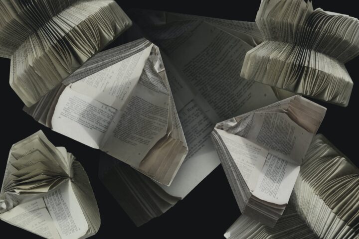 books with folded pages