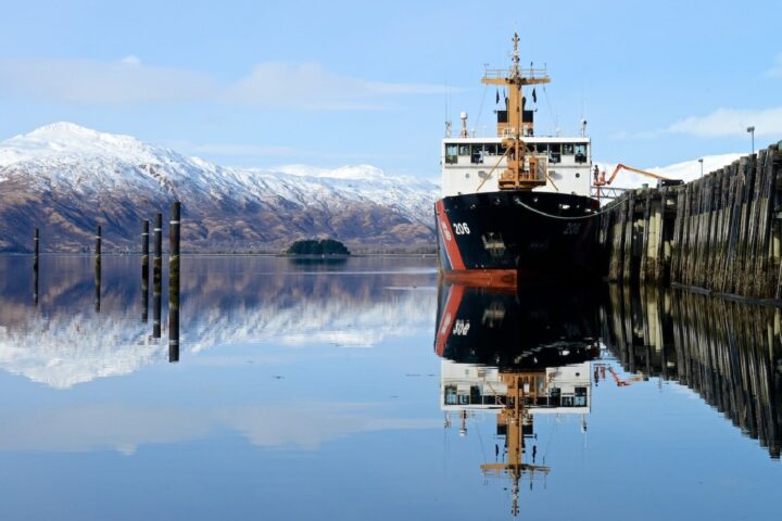 calm daylight docking area harbor