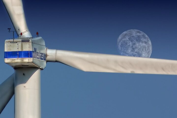 sky moon pinwheel wind power