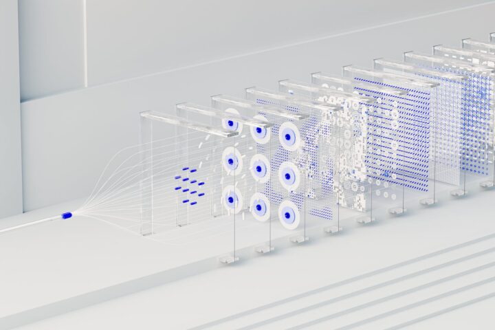 an artist s illustration of artificial intelligence ai this image was inspired by neural networks used in deep learning it was created by novoto studio as part of the visualising ai pr